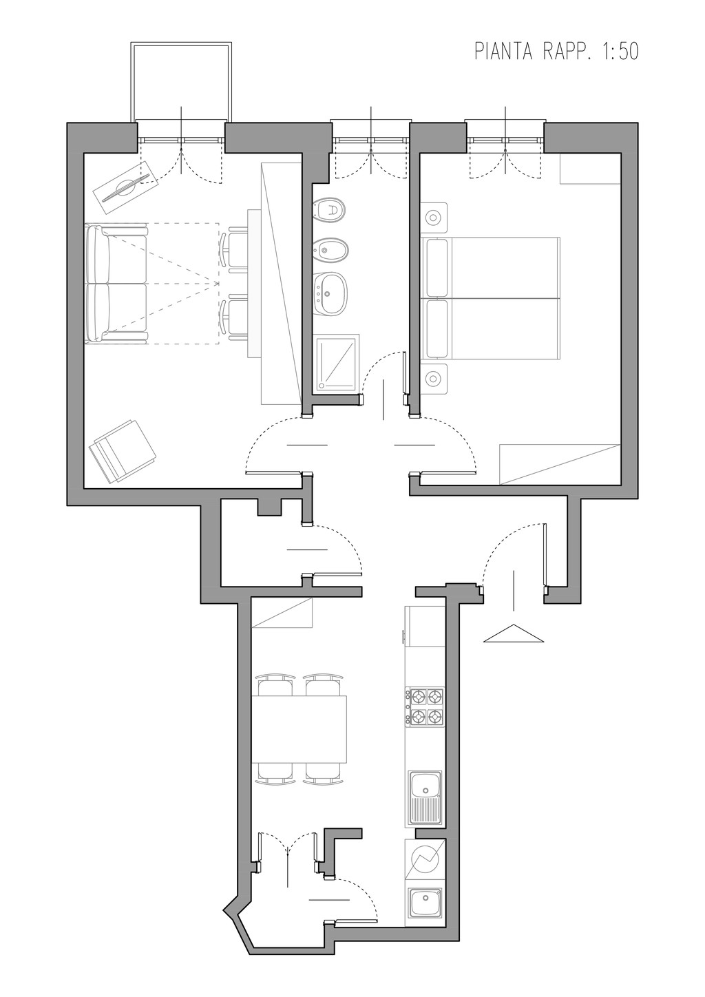 Citta Studi 100 Meters To Mip Sede Leonardo 2 Bedrooms