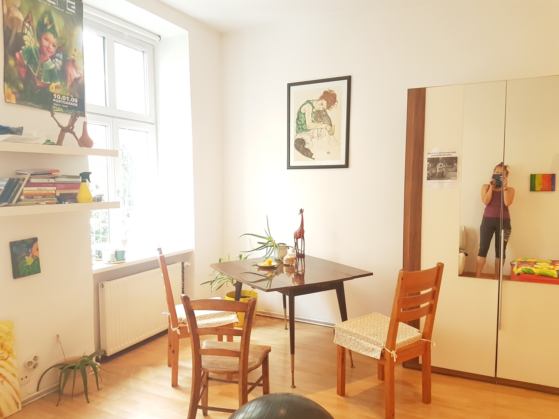 Bright well located Apartment One room and extra Kitchen and Bathroom