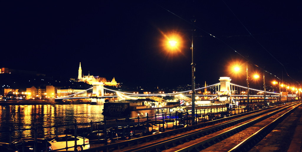 Budapest by night, along the Danube