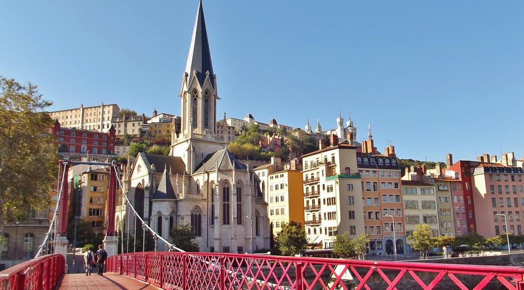 Church and Bridge by Soane river