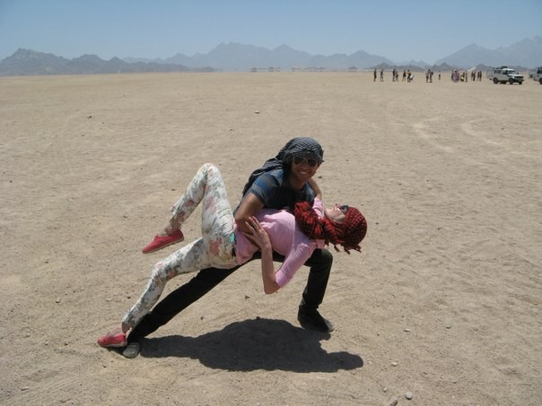 dancing in the desert