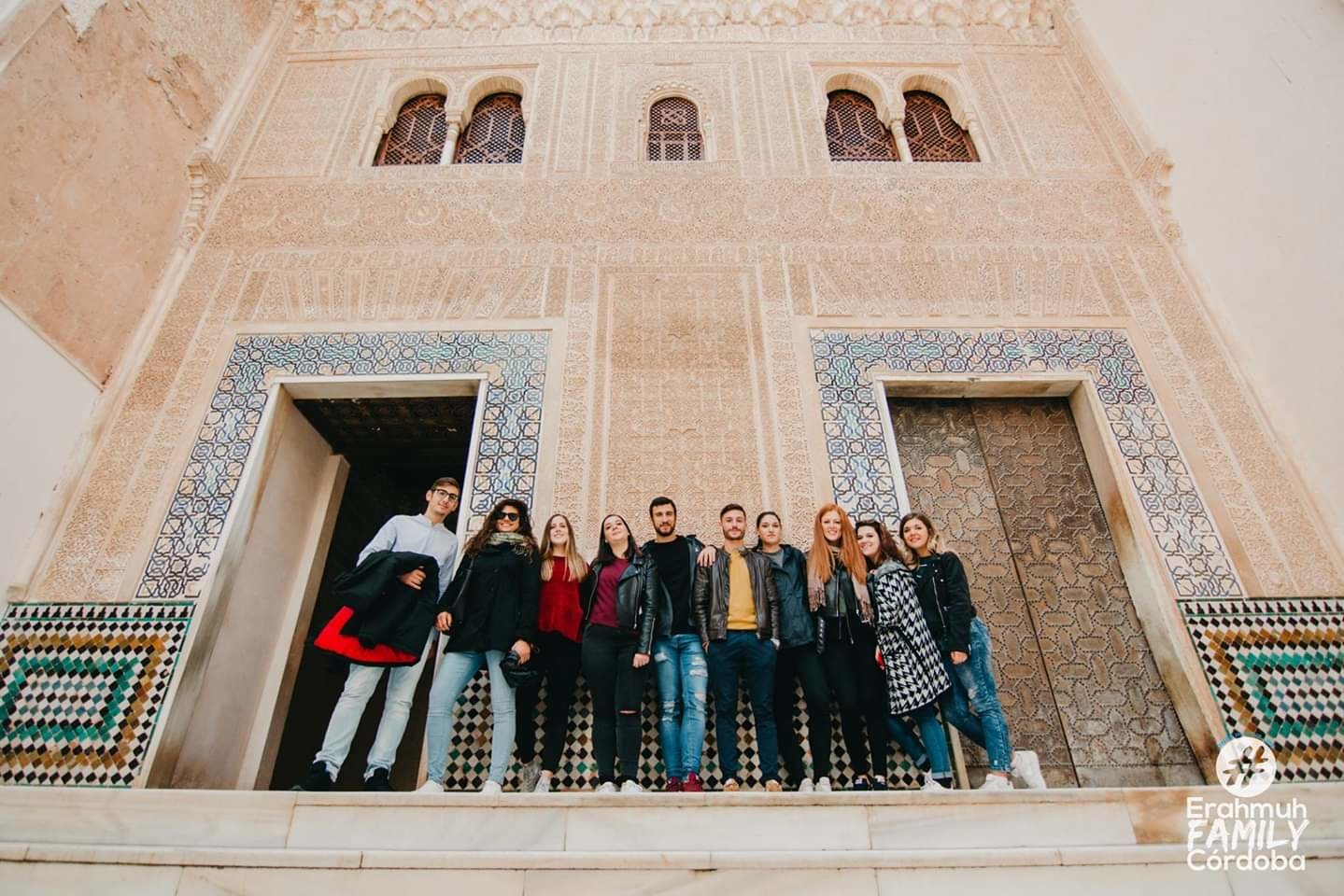 Erasmus dentro all'Alcazar di Granada