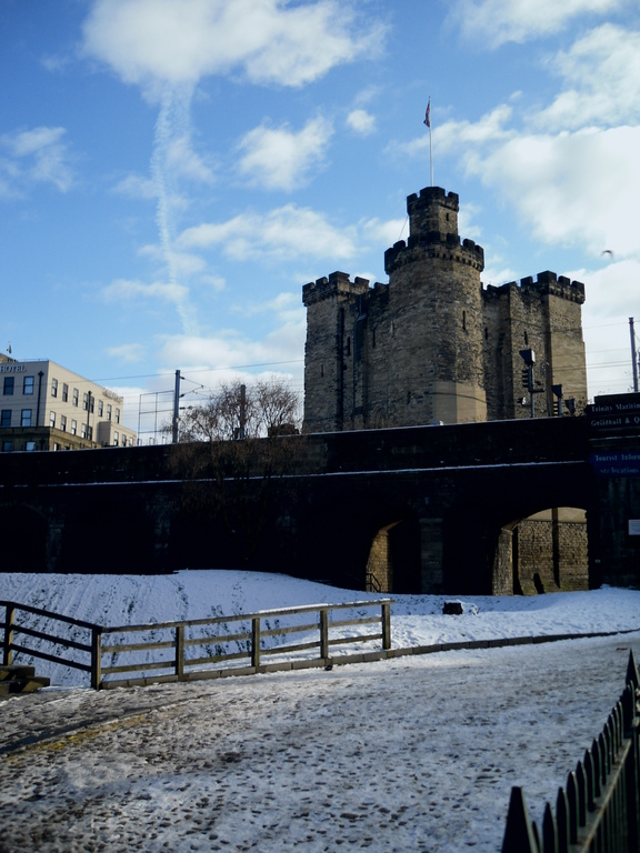 Castle Keep en downtown Newcastle