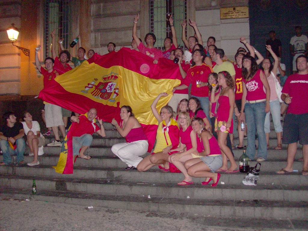 Celebrando la Eurocopa, junio &#39;08- Piazza Bellini