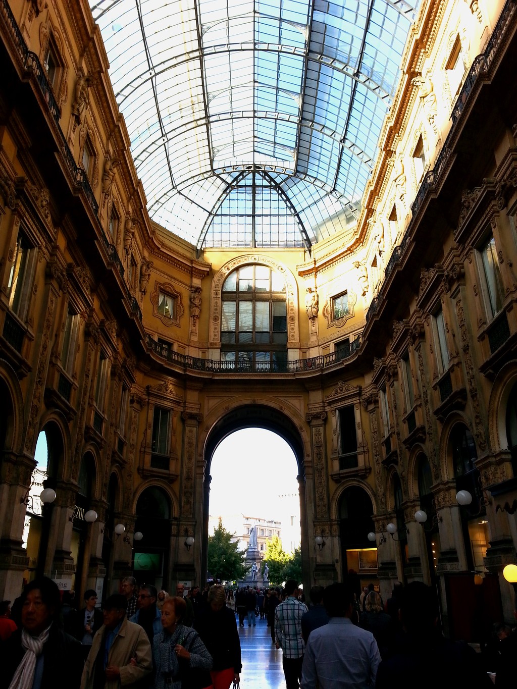 Galleria Vittorio Emanuele II at Night in Milan, Italy