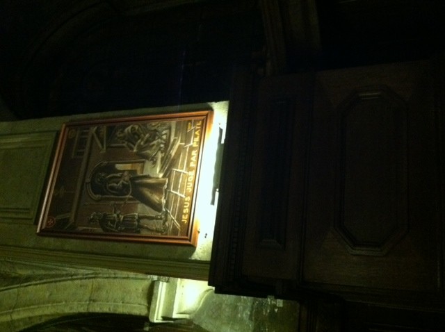 Inside of the church by the apartment!