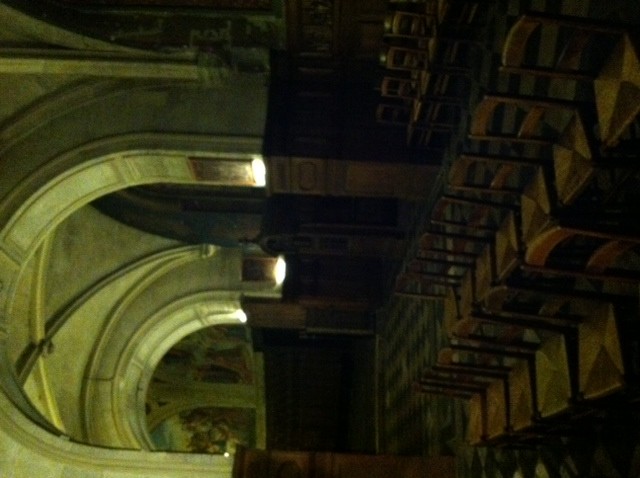 Inside of the church by the apartment!