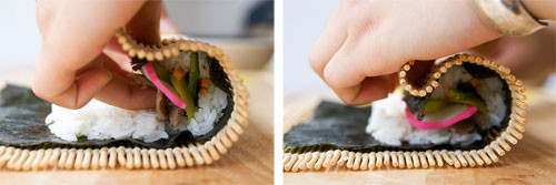 Kimbap - korean seaweed curry rice