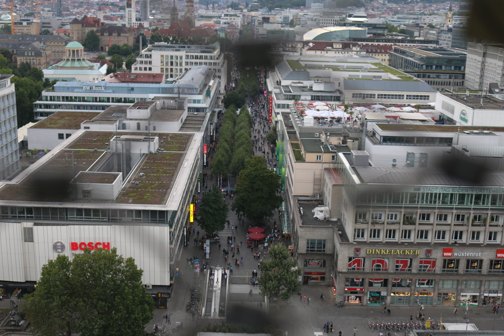 Konigstrasse Seen From Hauptbahnofturm Erasmus Photo Stuttgart