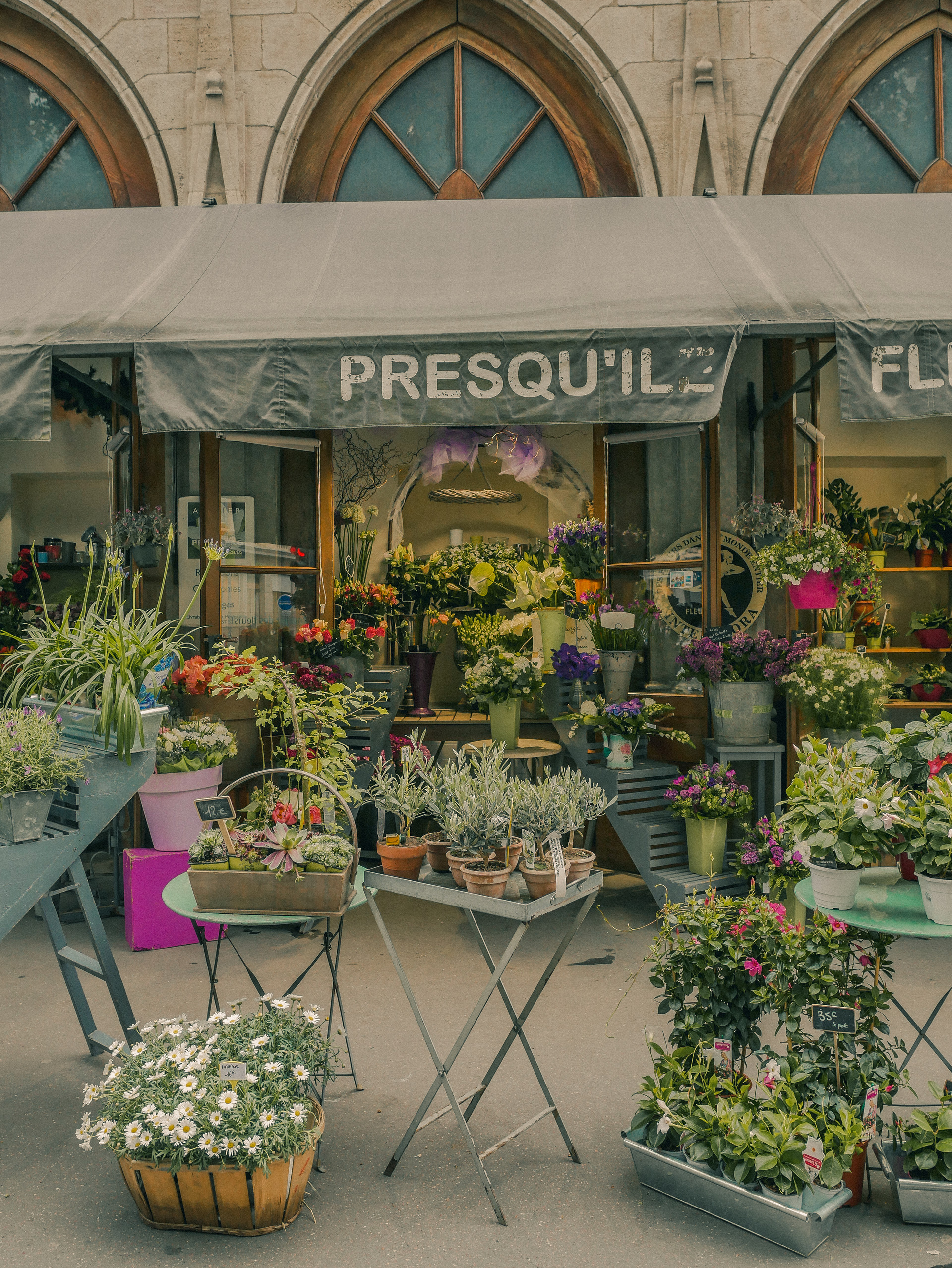 Kwiaciarnia w Lyonie