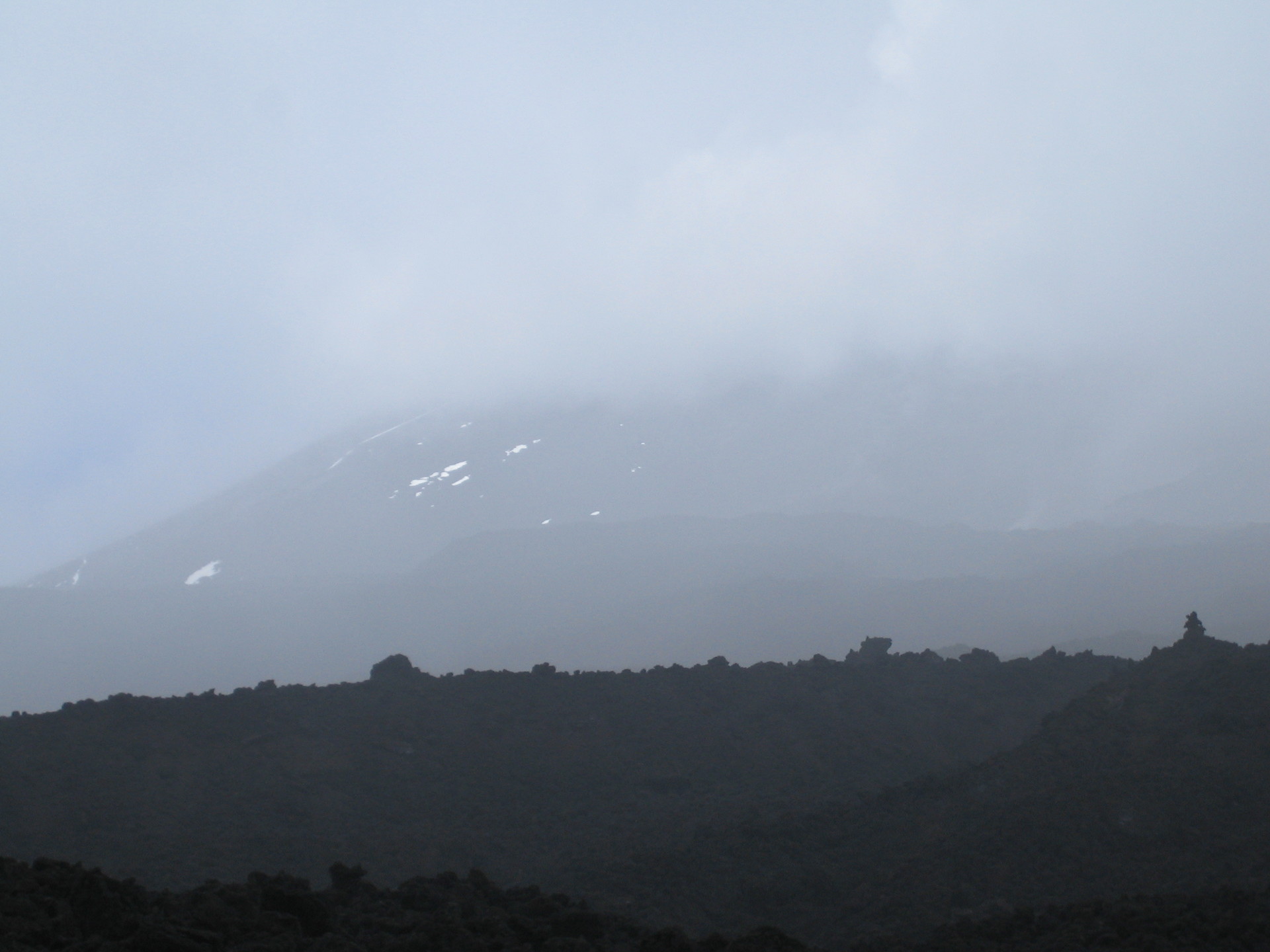 La cima del Etna