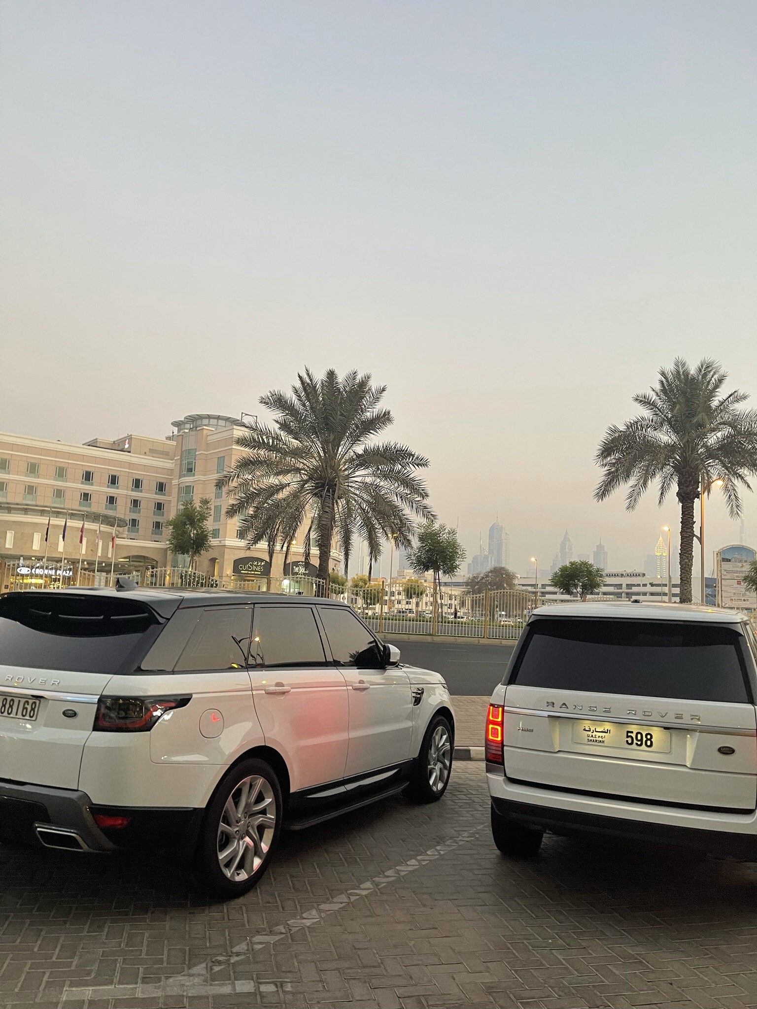 La vue en dehors de mon hôtel 