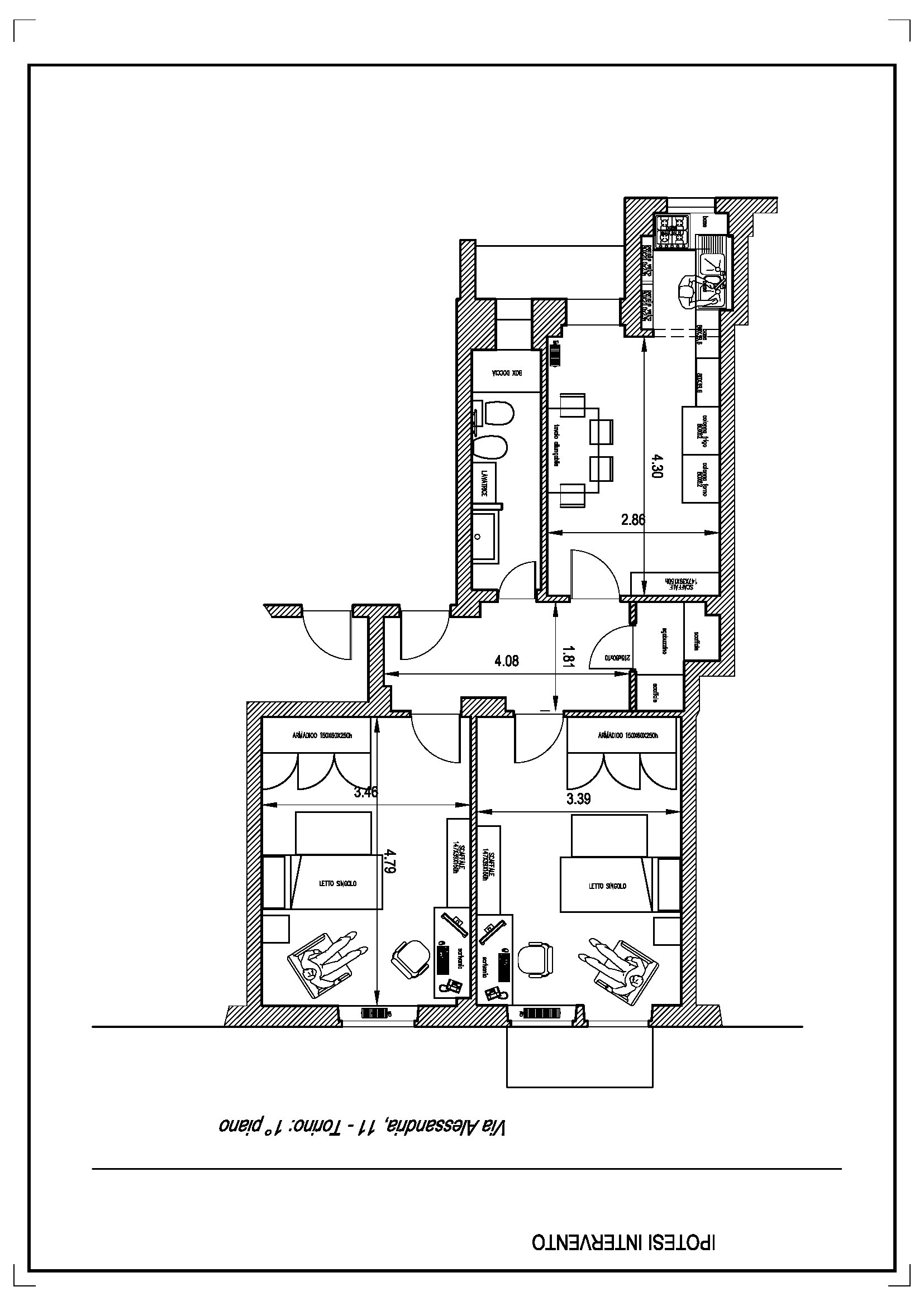 large and renovated apartment in Turin, close to university area Flat