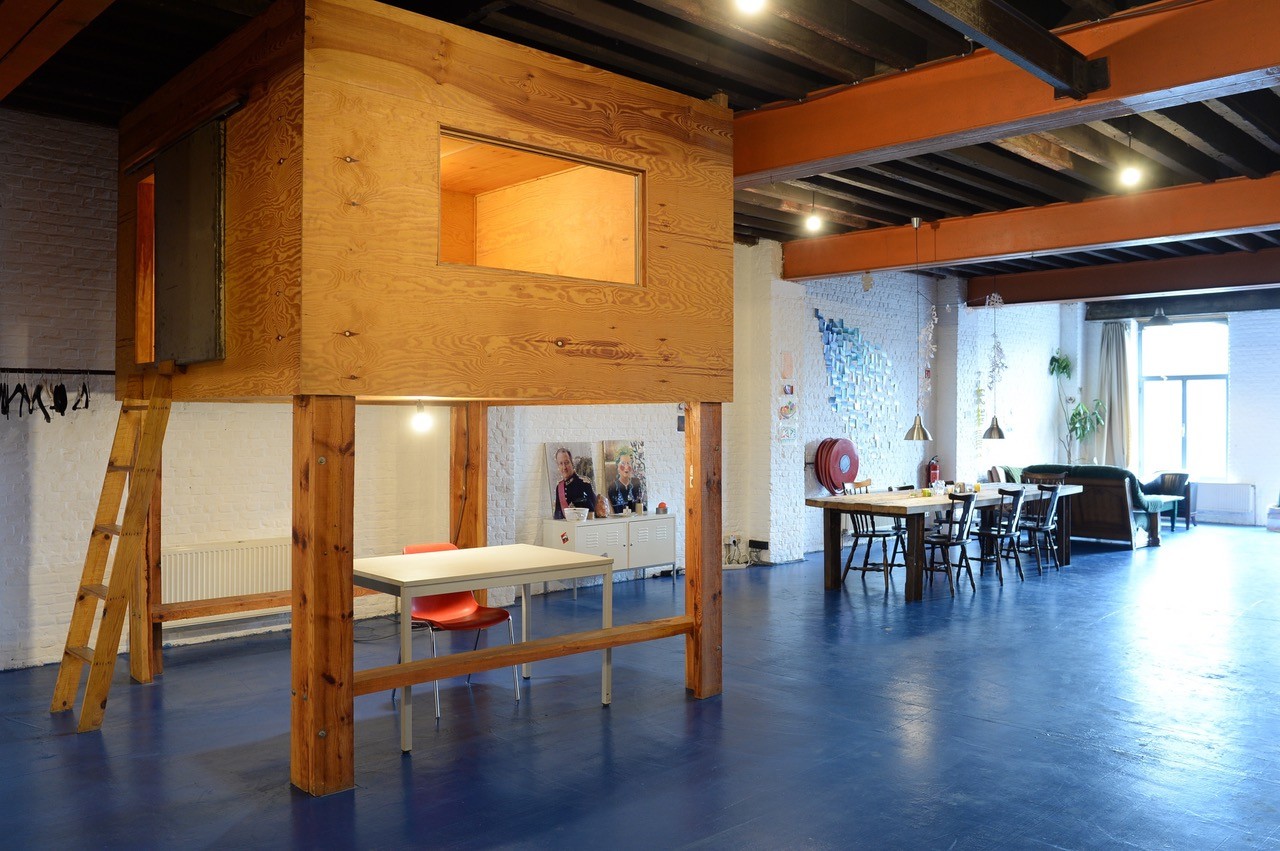 Loft 300 m2 for international creative students Room for rent Antwerp
