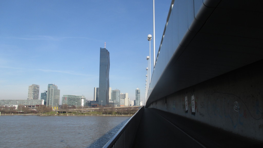 Look towards the Donauinsel