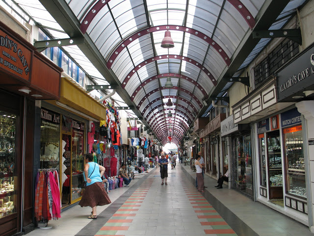 The Grand Bazaar, in Marmaris Town Centre, Mugla Province, Turkey