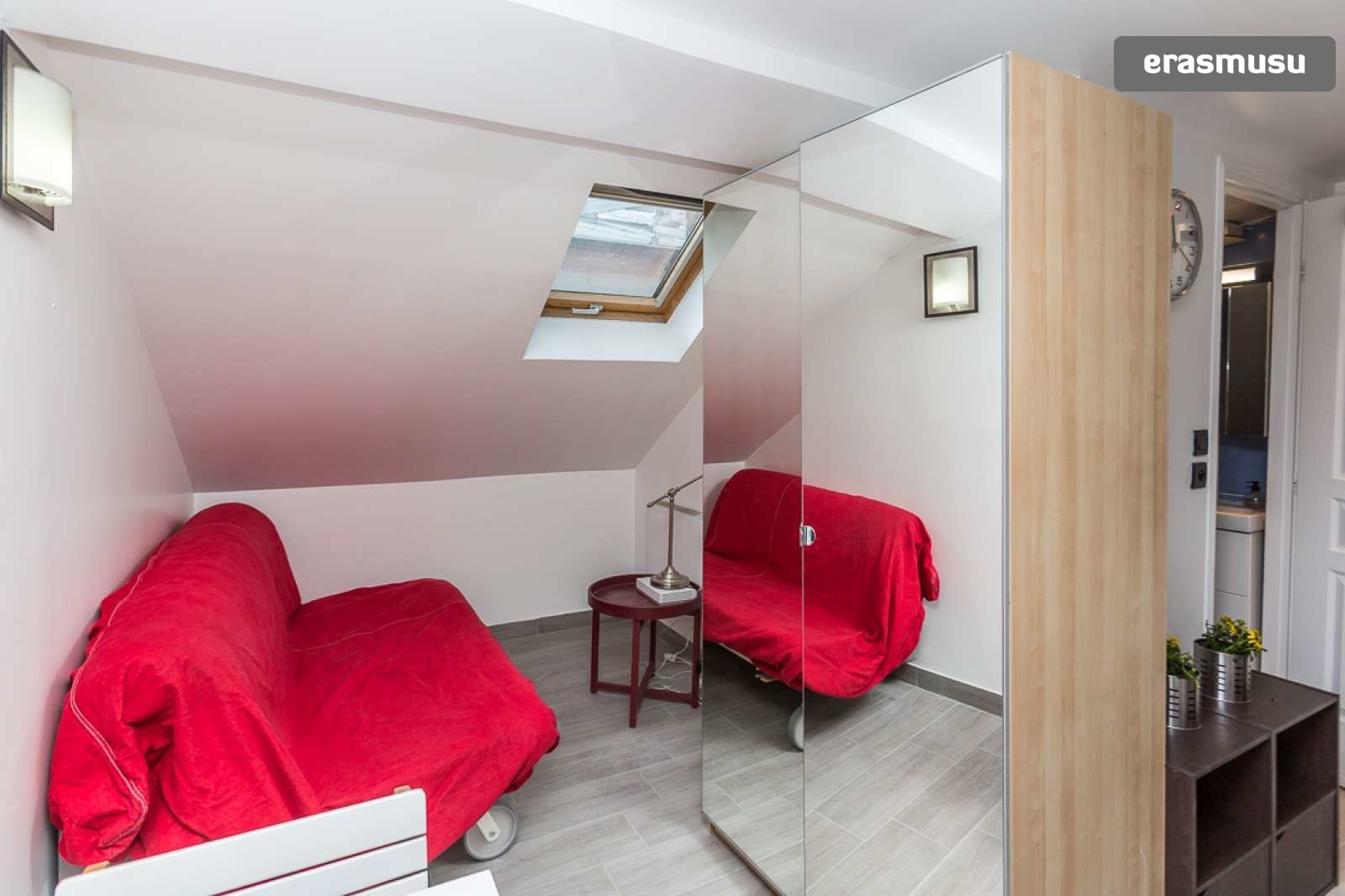 Modern Studio Apartment With Loft Bedroom For Rent Near Metro In