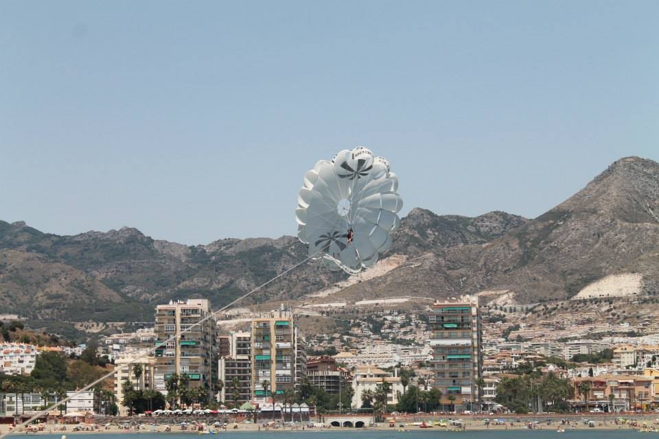Para-sailing in Benalmadena