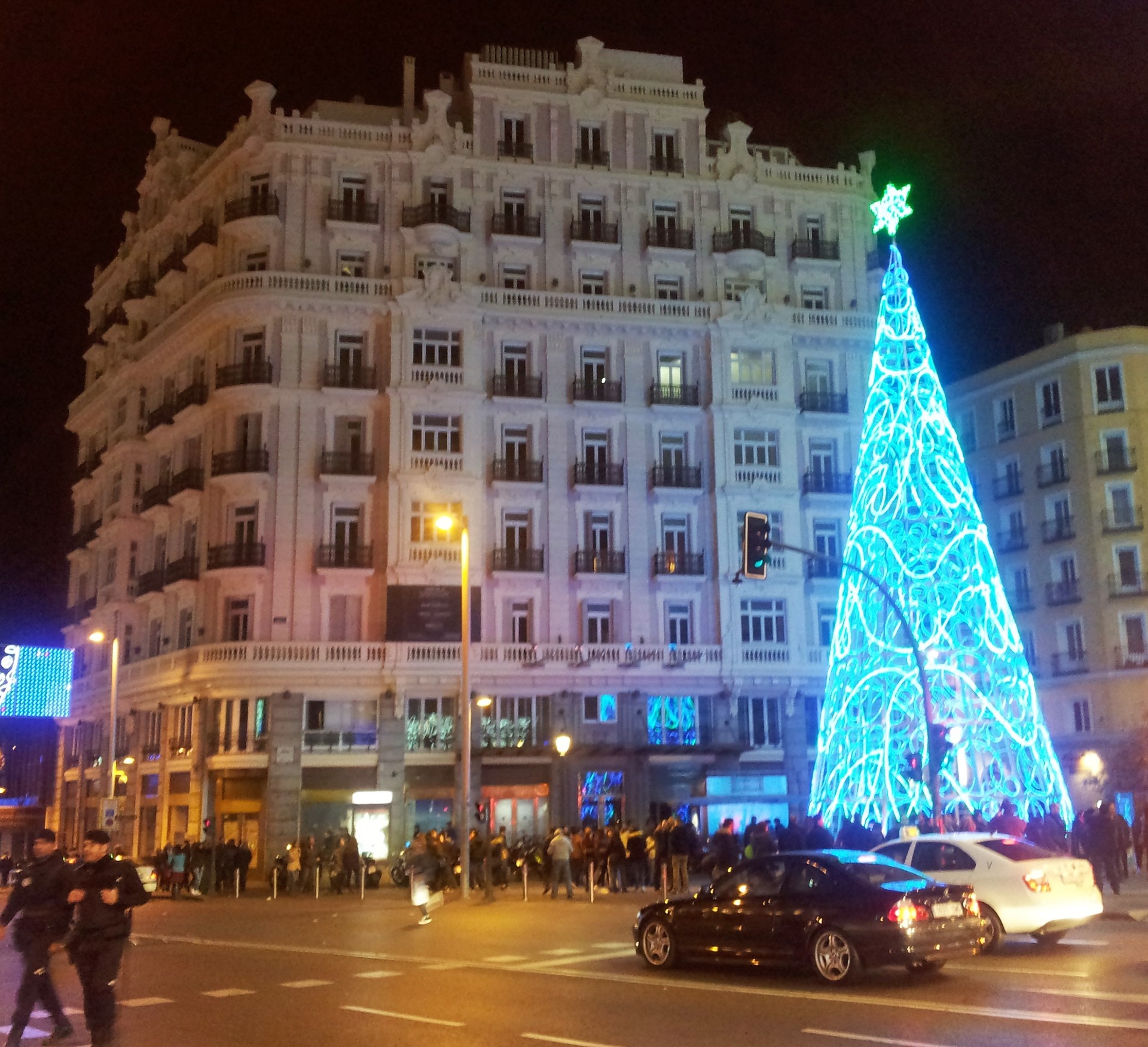 Natale A Madrid.Plaza Callao A Natale Erasmus Photo Madrid