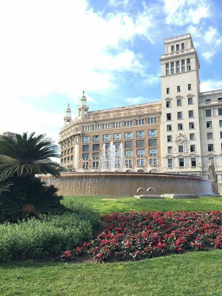 Plaza Cataluna Erasmus Foto Barcelona