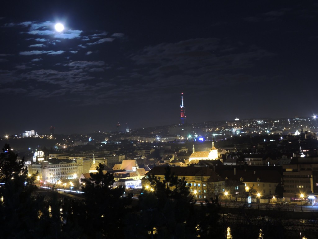 Prague at night