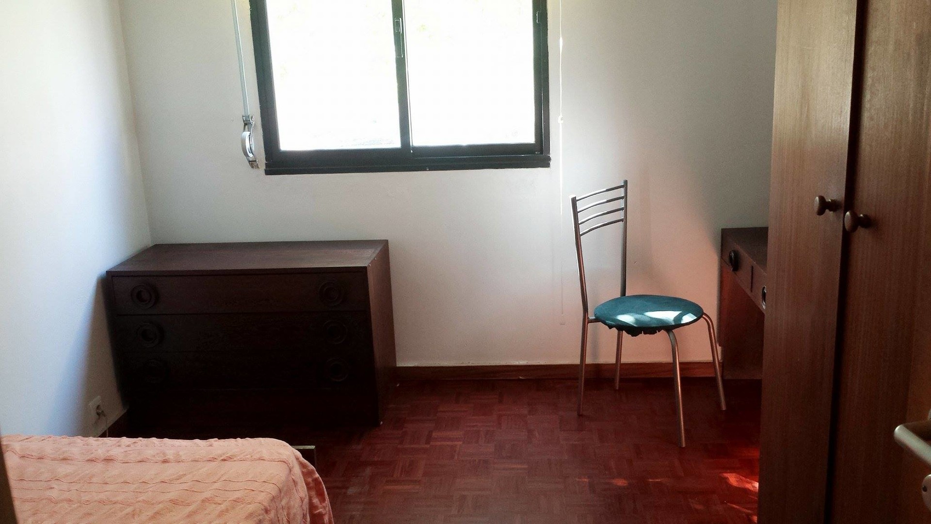 Room in spacious apartment near train station and beach. Room for