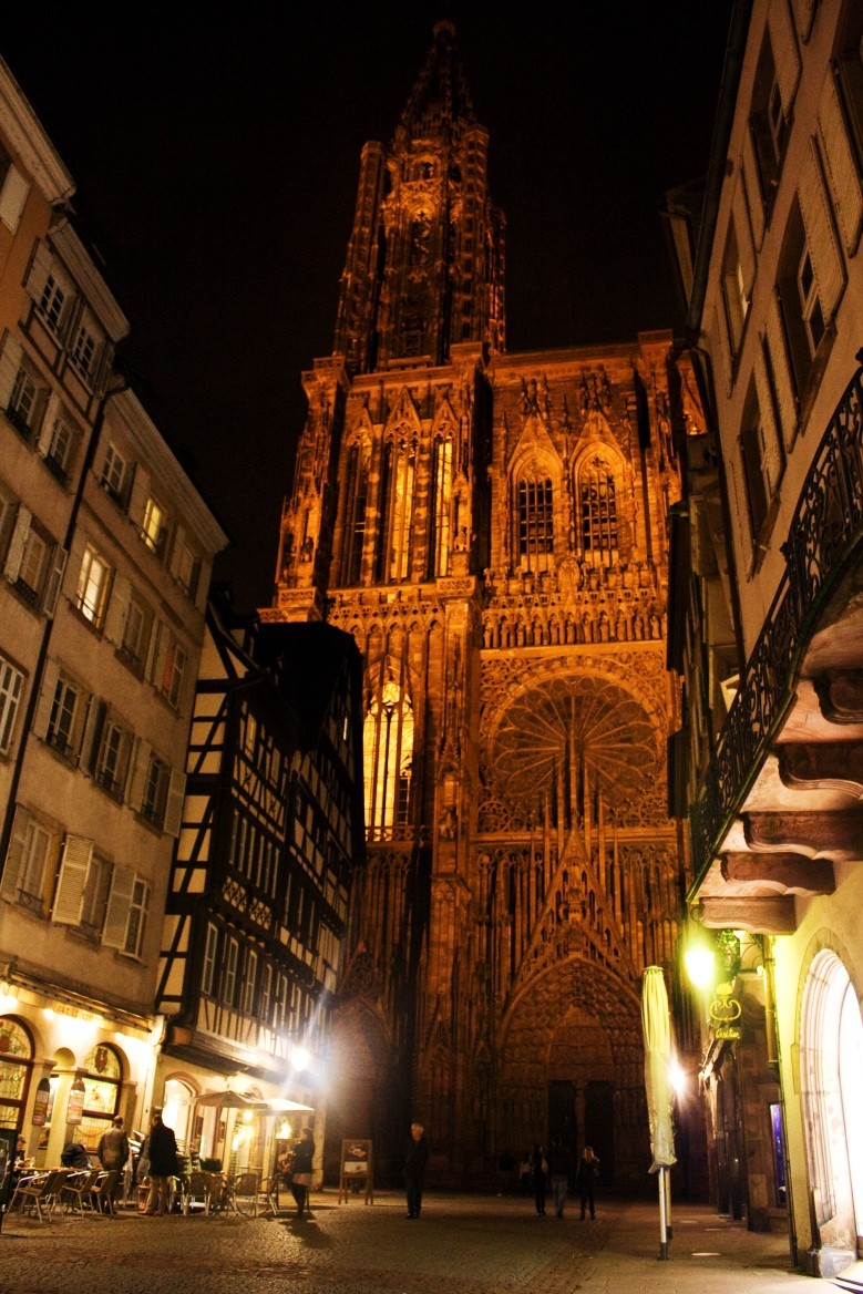 Strasbourg Cathedral at Night