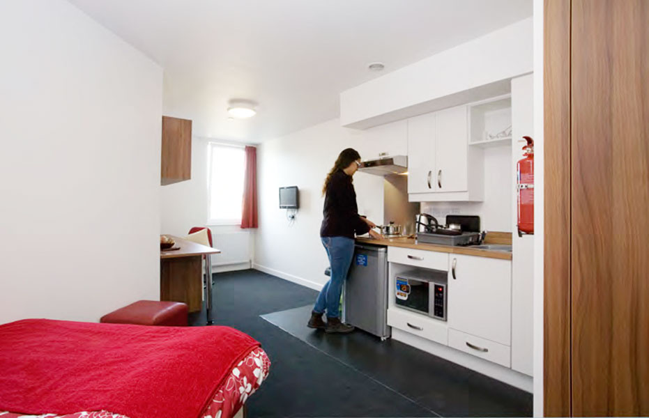 Student in London, Wembley University dorm London