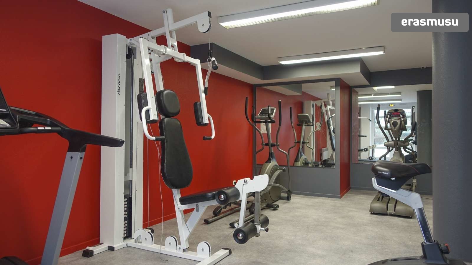 Studio apartment with gym for rent in Paris, close to the business