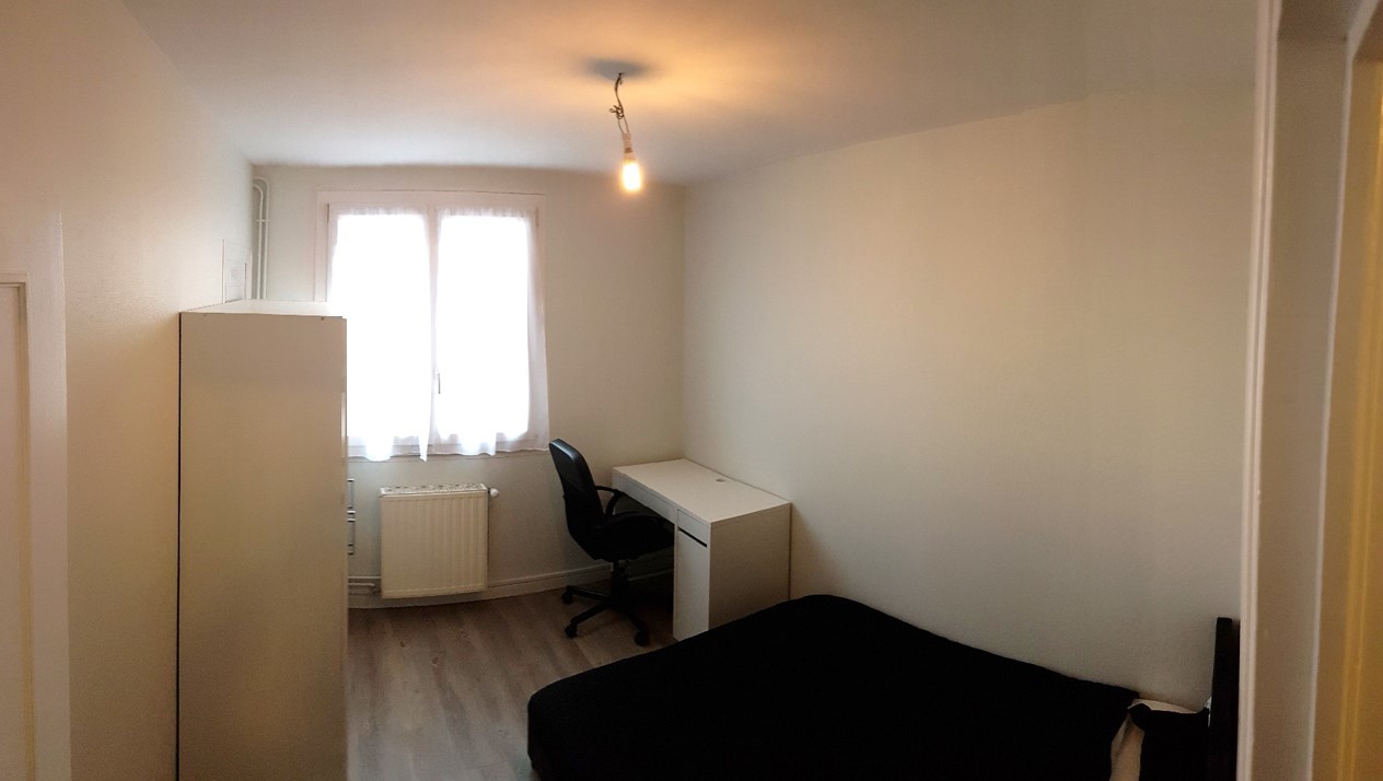 Sunny Room With Double Bed Desk Closet Room For Rent Troyes