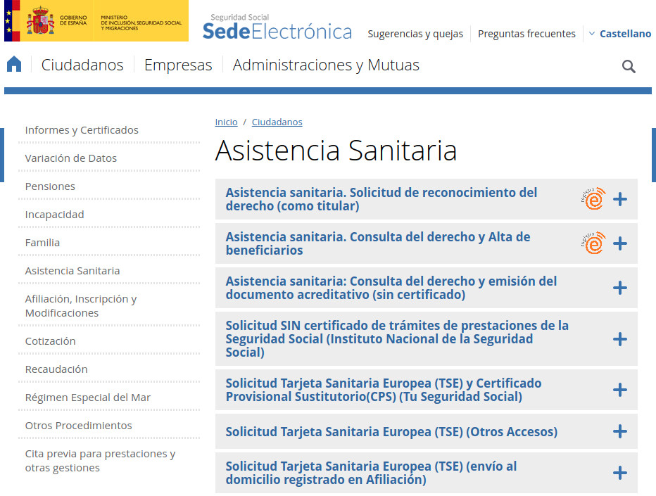 Cómo solicitar la Tarjeta Sanitaria Europea en España
