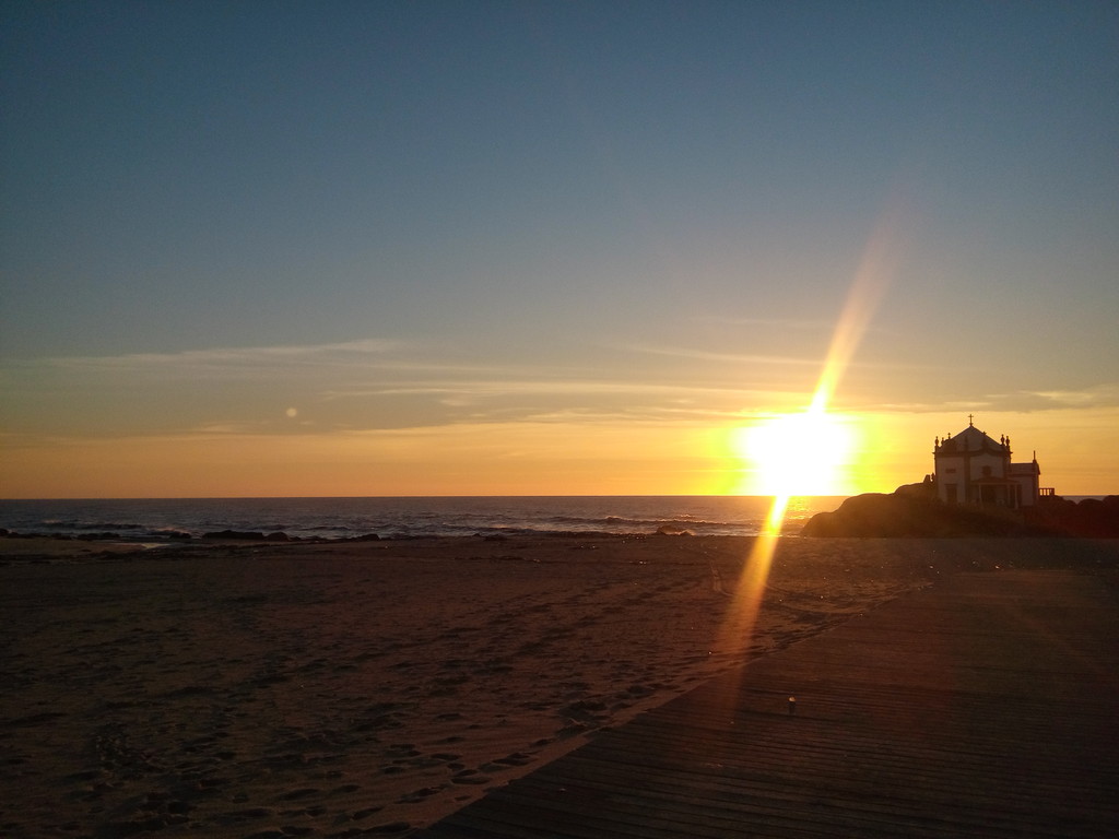 Il Il migliore tramonto della spiaggia a Porto 