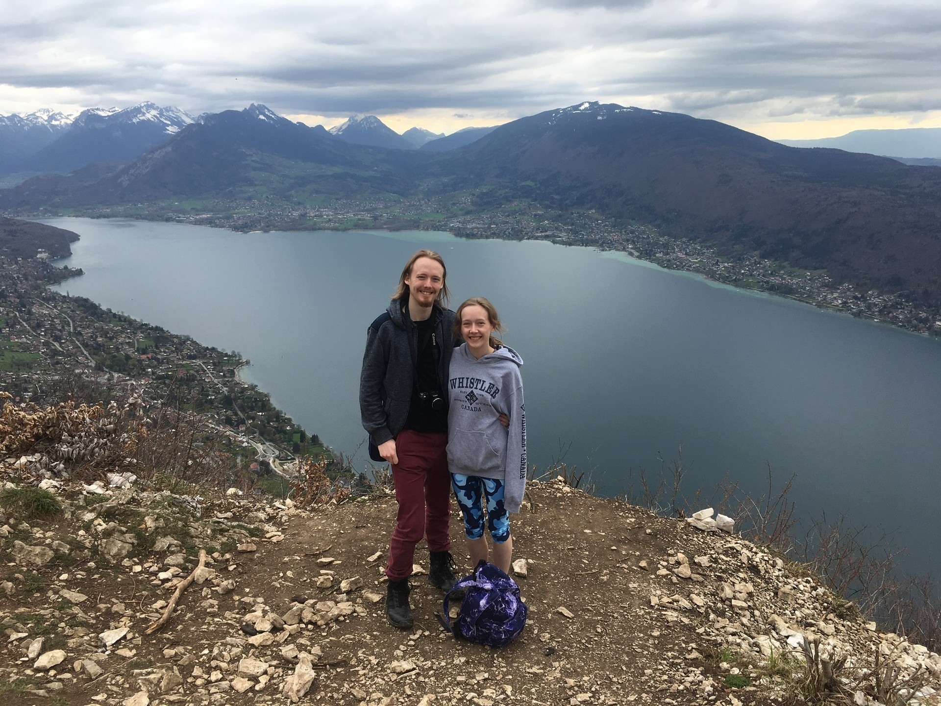 The view of Lake Annecy from Mont Veyrier