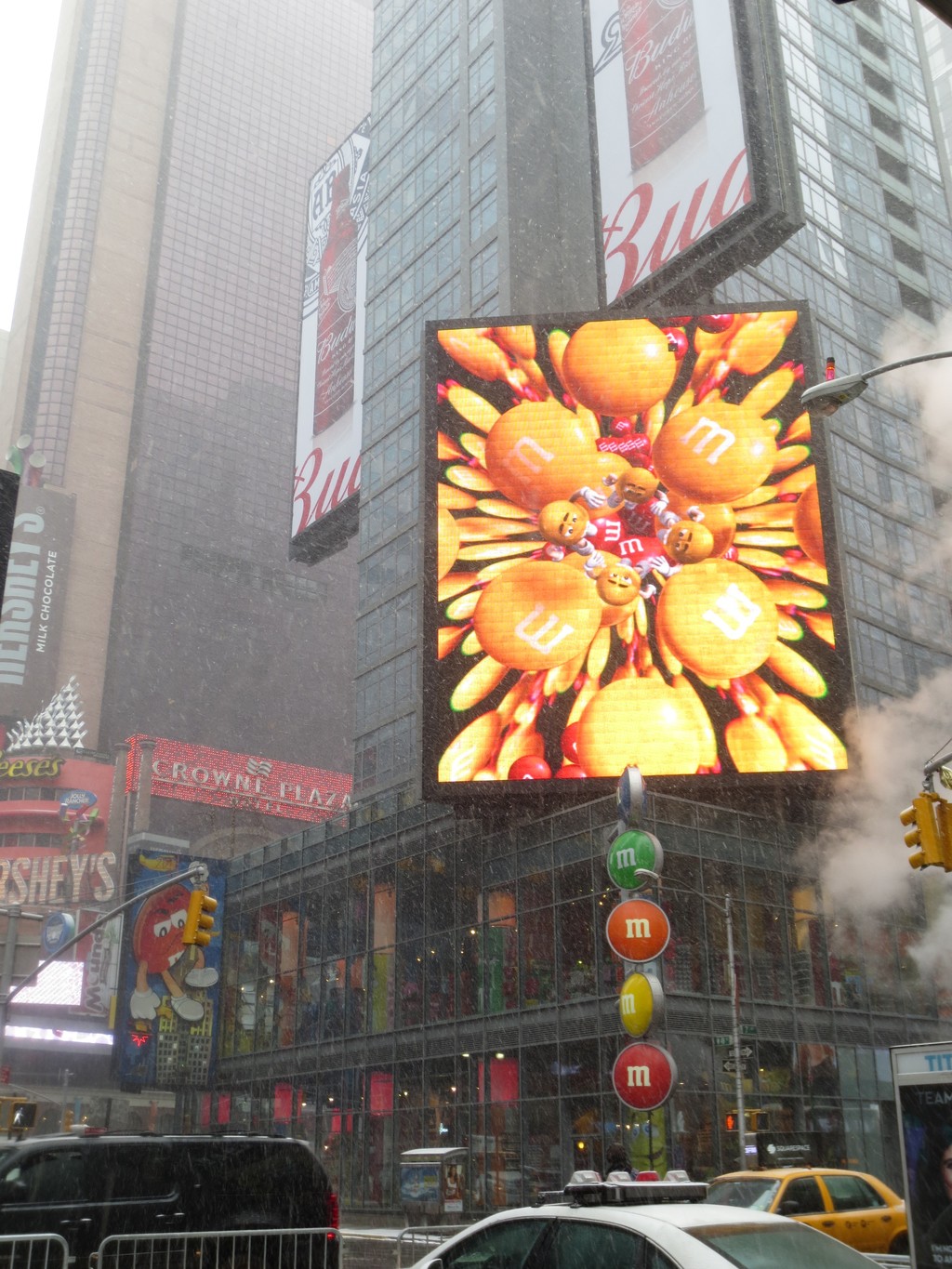 The M&M Store in Times Square has three floors of M&Ms