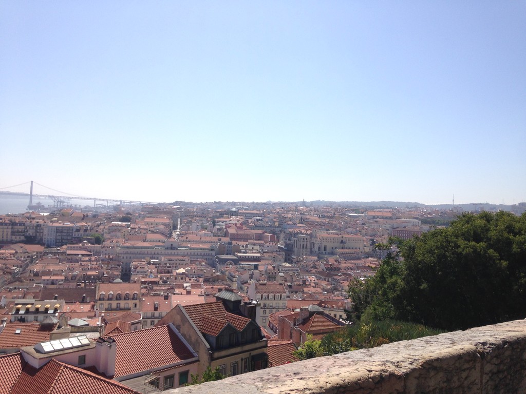 Uma vista do Castelo de São Jorge