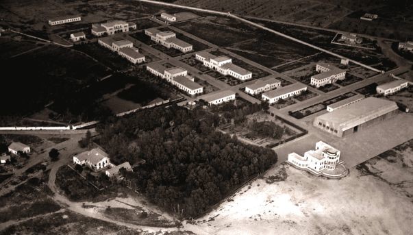 Vista aérea de la antigua Universidad