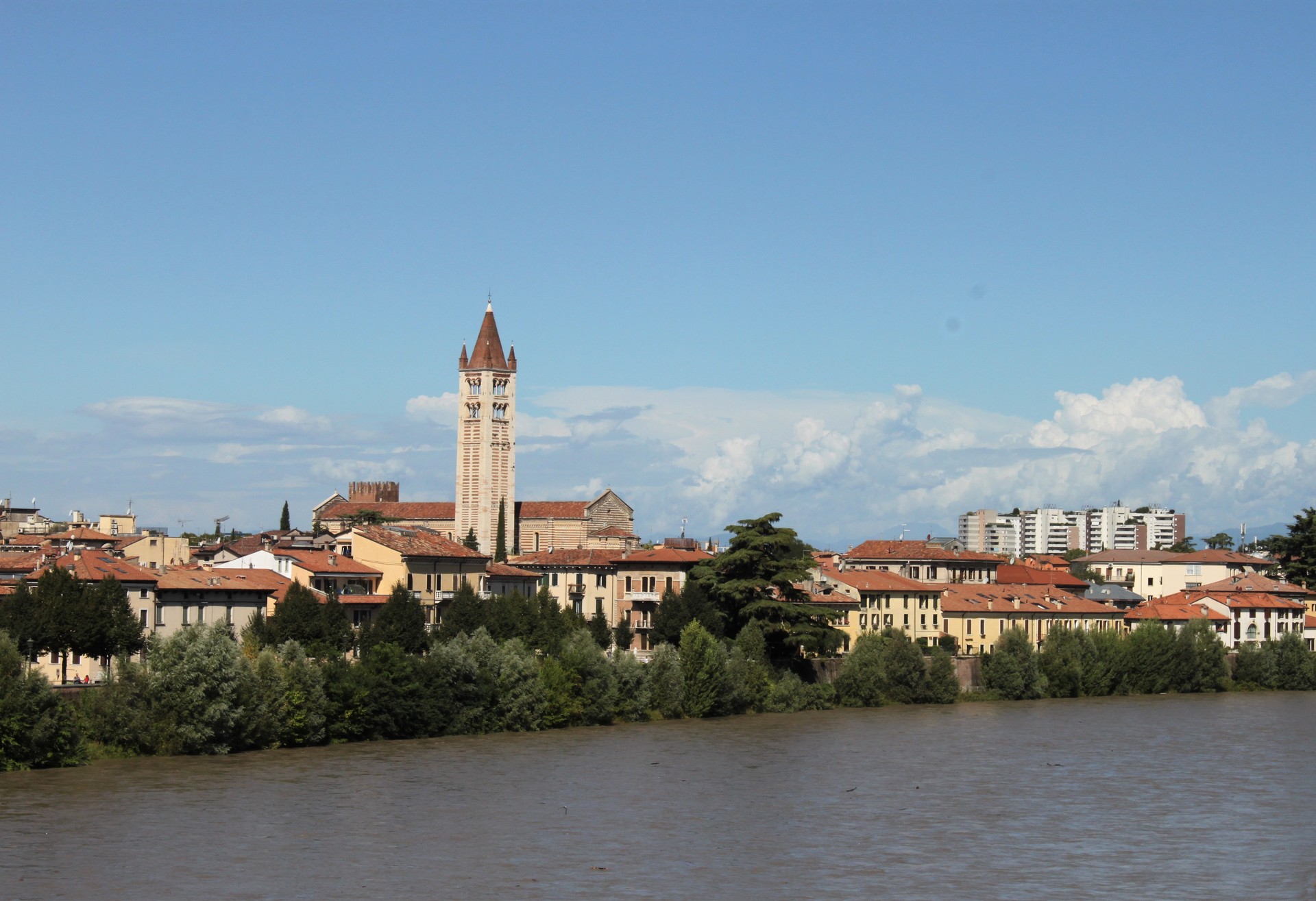 Vista sull'Adige e sulla città