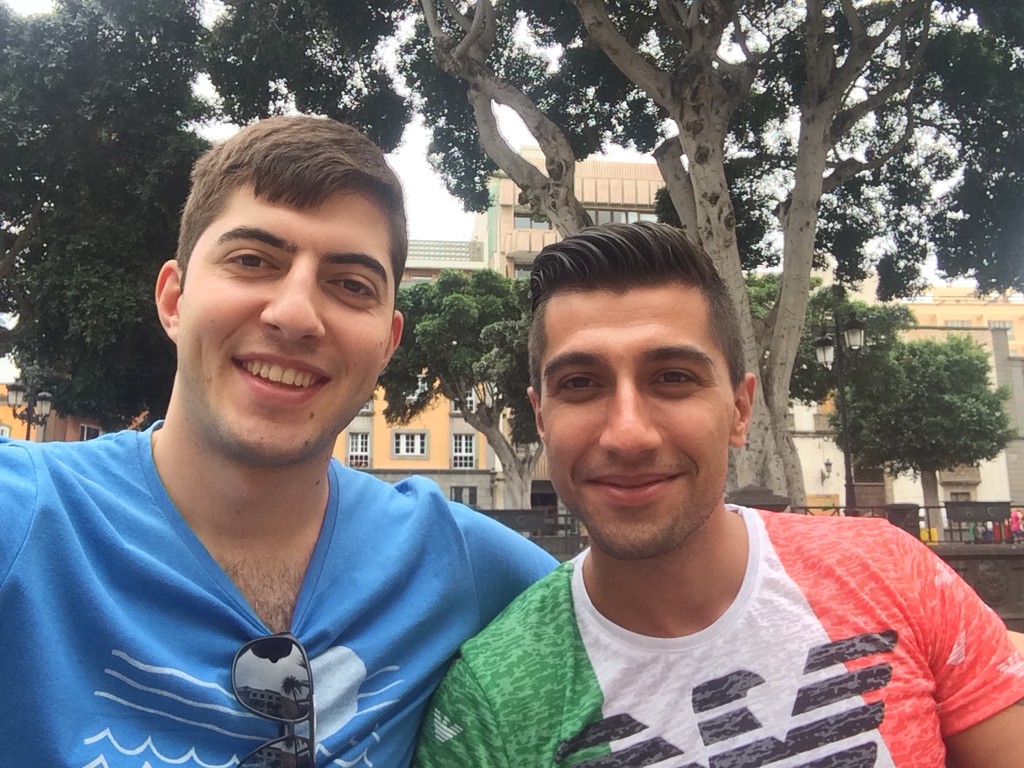 With my Turkish friend in Vegueta